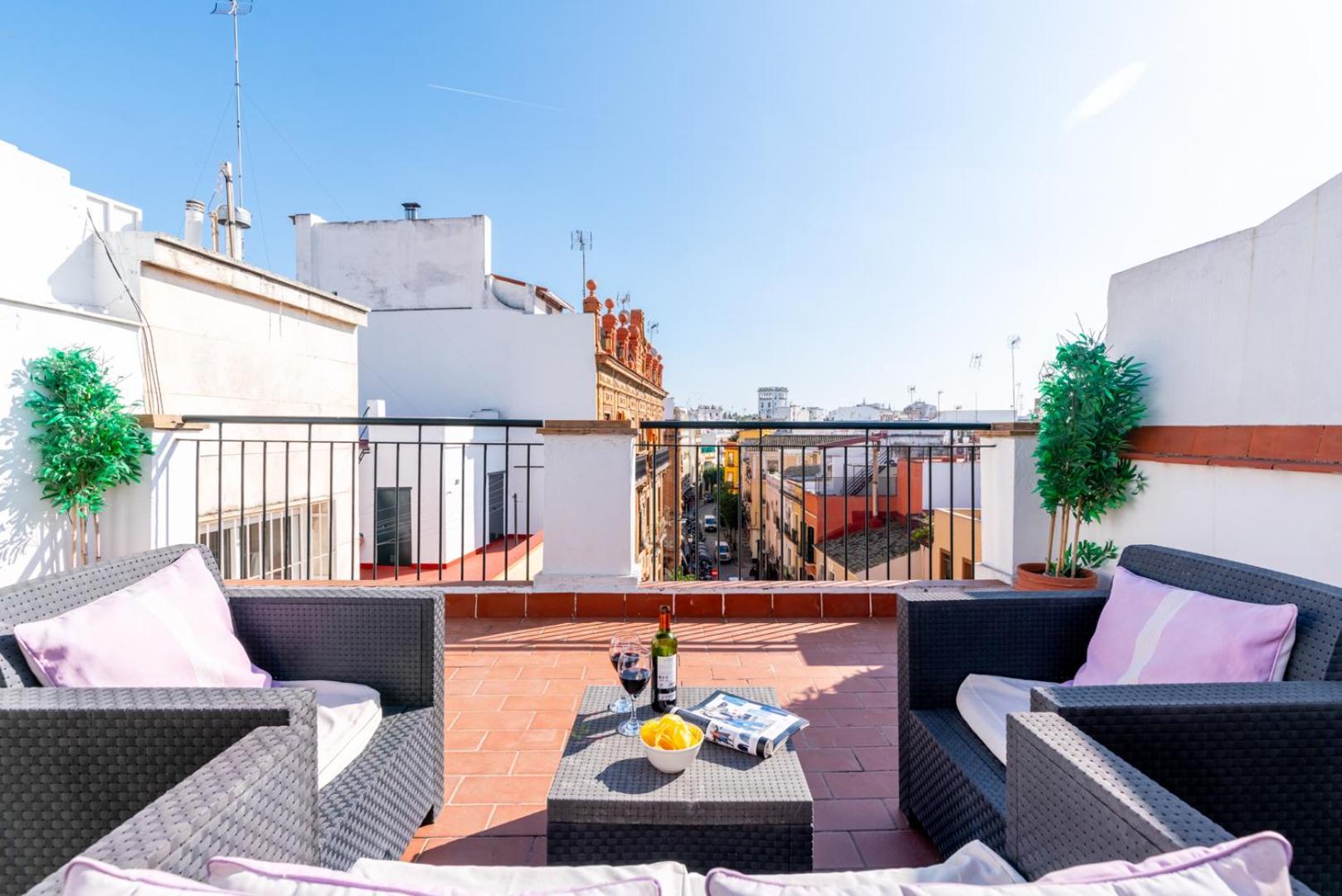 Atgr Luminoso Atico Con Terraza, Calle Antonia Diaz Seville Exterior photo