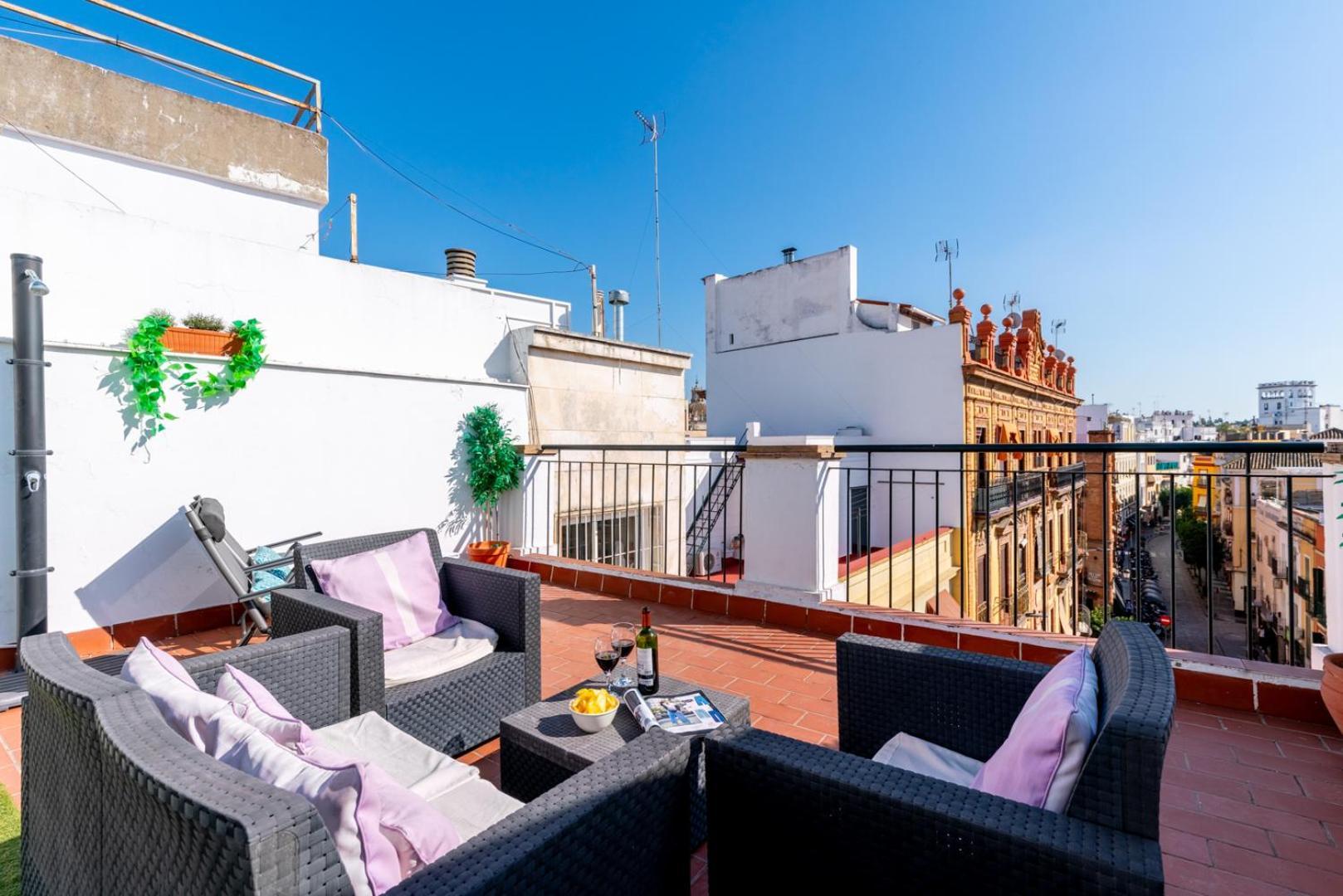 Atgr Luminoso Atico Con Terraza, Calle Antonia Diaz Seville Exterior photo